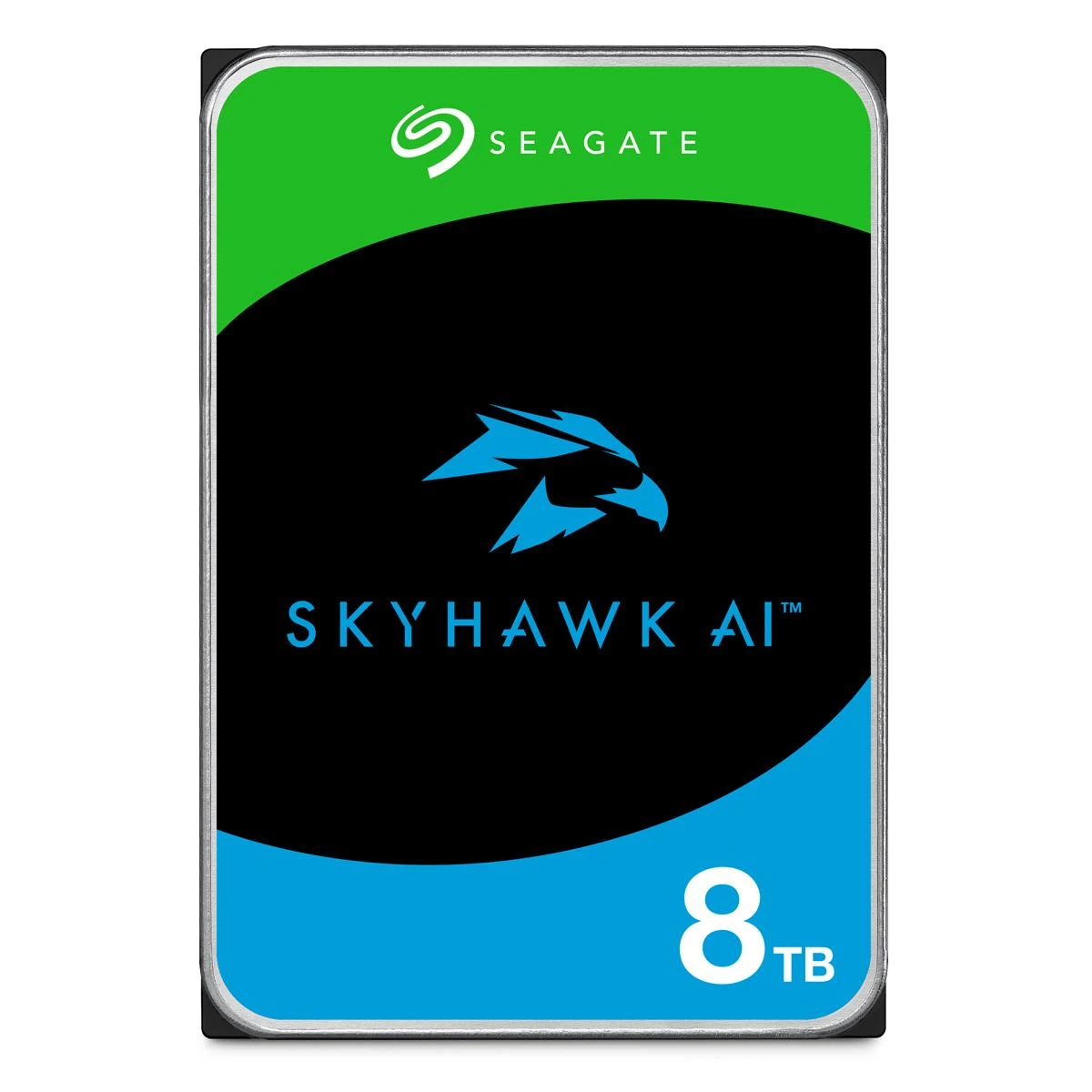 „SEAGATE“ stebėjimo dirbtinio intelekto „Skyhawk“ 8 TB kietasis diskas SATA 6 Gb/s 256 MB talpykla 8,9 cm 3,5 colio