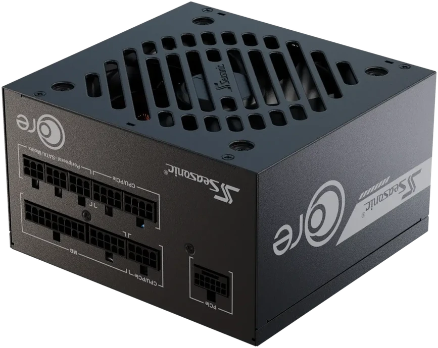 Seasonic Core GX 80 PLUS Gold PSU, modular, ATX 3.1, PCIe 5.1 – 850 Watt, juodos spalvos