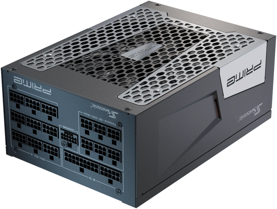 „Seasonic Prime TX-1300“, 80 PLUS Titanium maitinimo blokas, modulinis, ATX 3.1, PCIe 5.1 × 1300 vatų