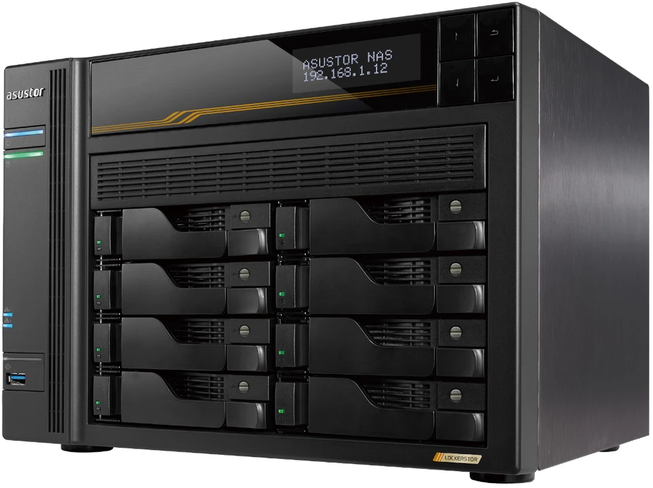Serveris Asustor LOCKERSTOR 6 Gen3 (AS6806T) NAS Desktop AMD Ryzen V3C14 16 GB DDR5 ADM Juodas