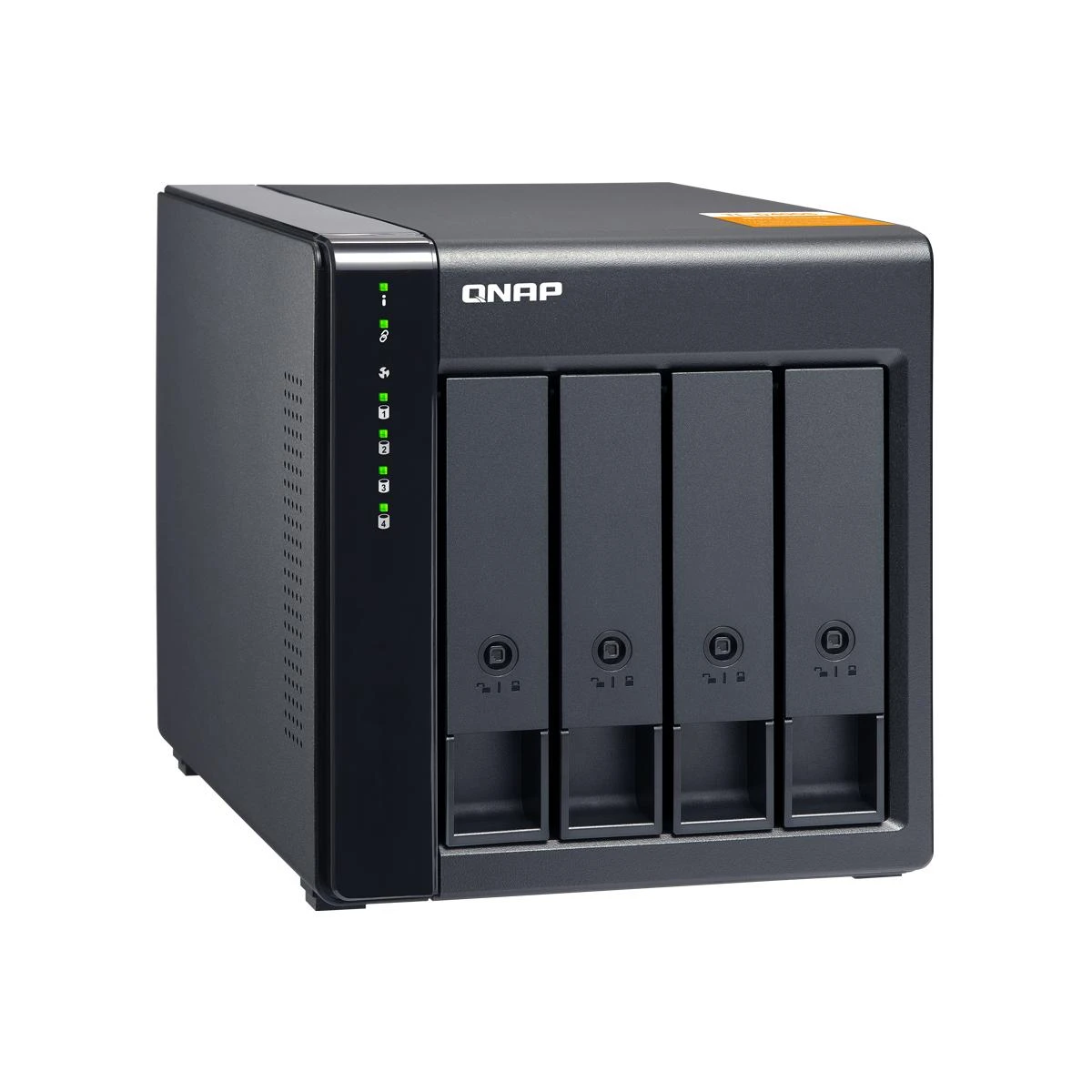 QNAP TL-D400S saugojimo diskų korpusas 2.5/3.5" HDD / SSD aptvaras Juoda, Pilka