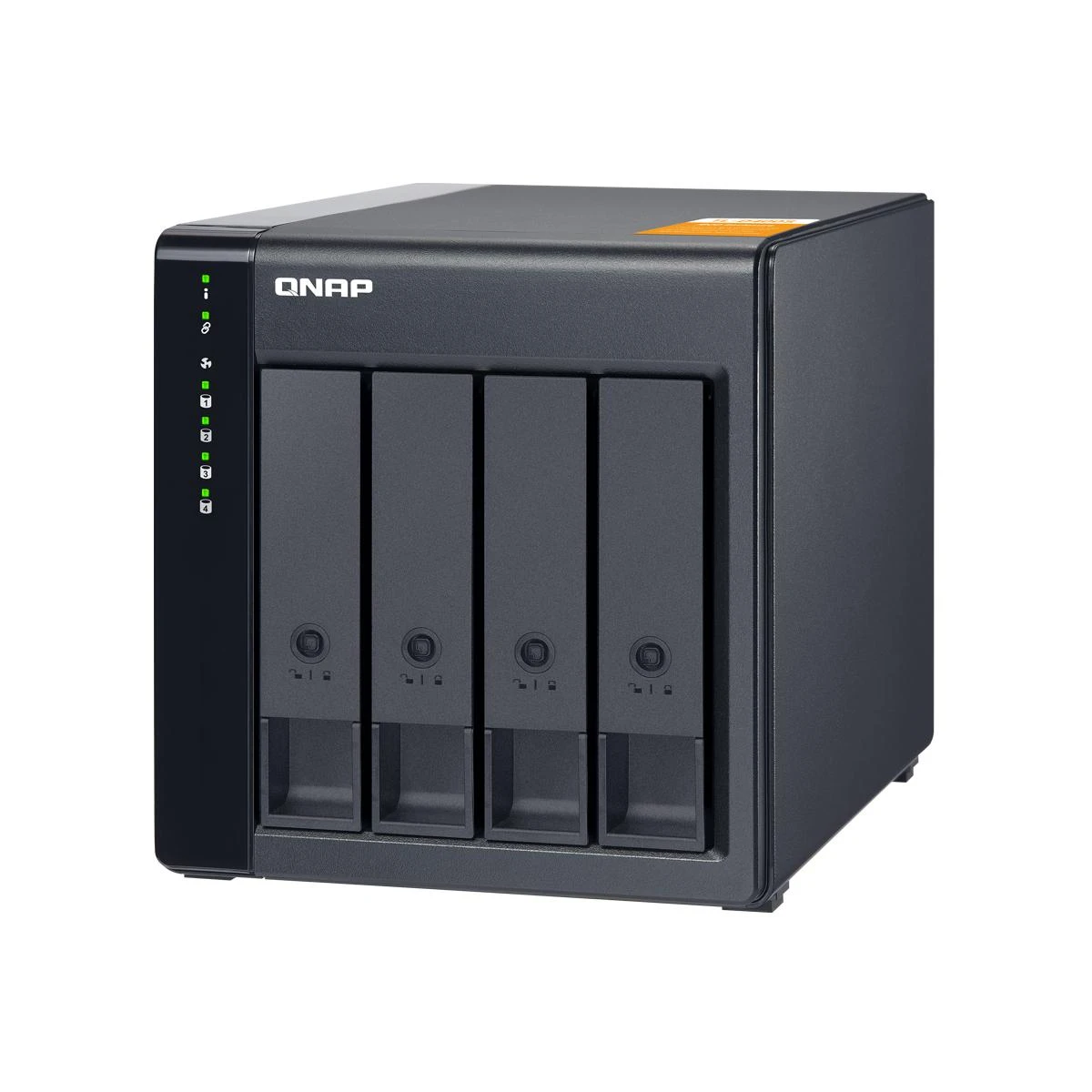 QNAP TL-D400S saugojimo diskų korpusas 2.5/3.5" HDD / SSD aptvaras Juoda, Pilka
