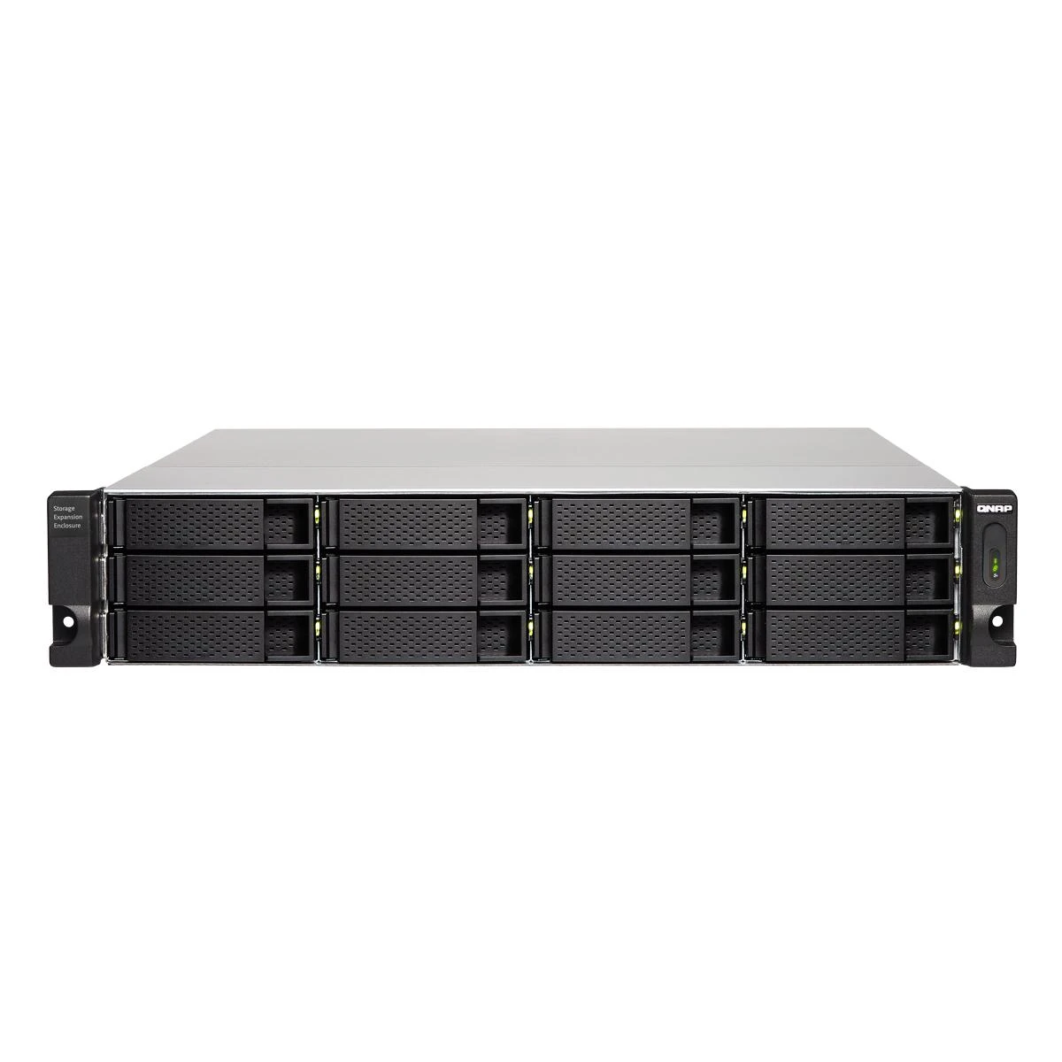 Serveris QNAP TL-R1200C-RP saugojimo diskų korpusas 2.5/3.5" HDD / SSD aptvaras Juoda, Pilka