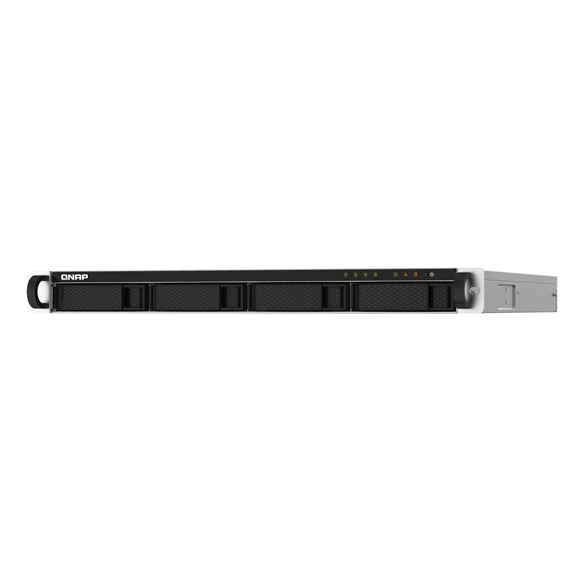 Serveris Qnap Systems QNAP TS-432PXU-2G 4-bay AL324 keturių branduolių 1.7GHz ant stovo montuojamas NAS su 250W PSU 2GB DDR4 UDIMM RAM SATA 6Gb/s