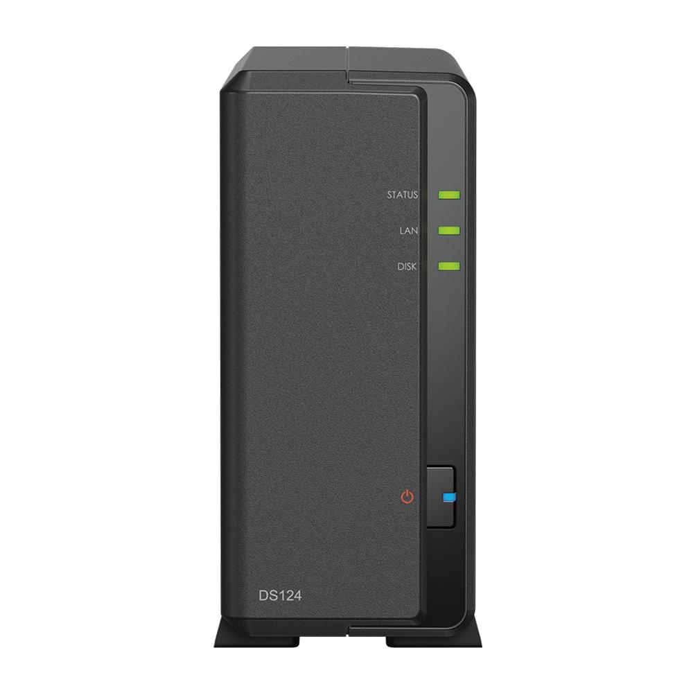 Serveris SYNOLOGY DS124 1-Bay NAS RTD1619B 1GB RAM