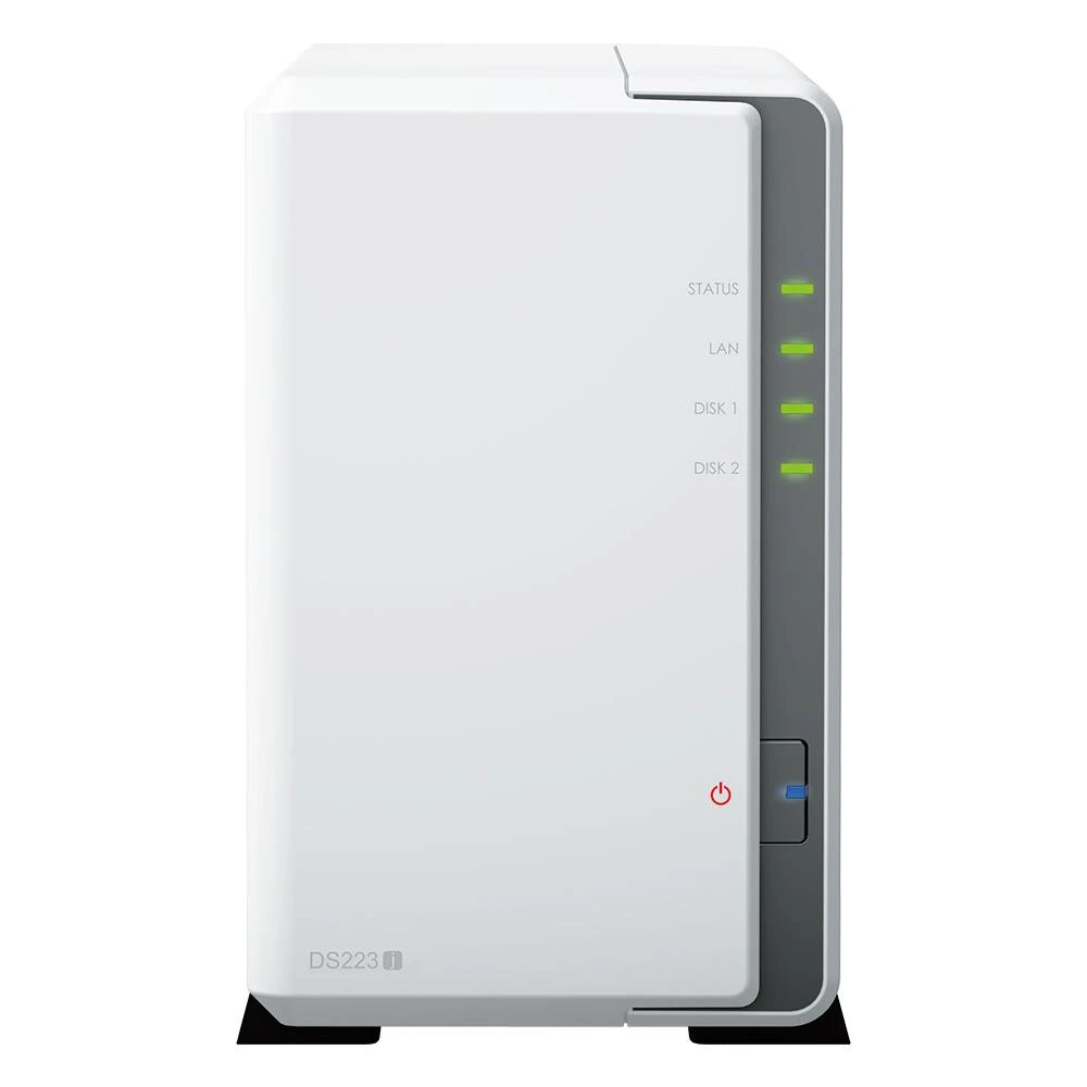 Serveris SYNOLOGY DS223J 2-Bay NAS RTD1619 1GB RAM