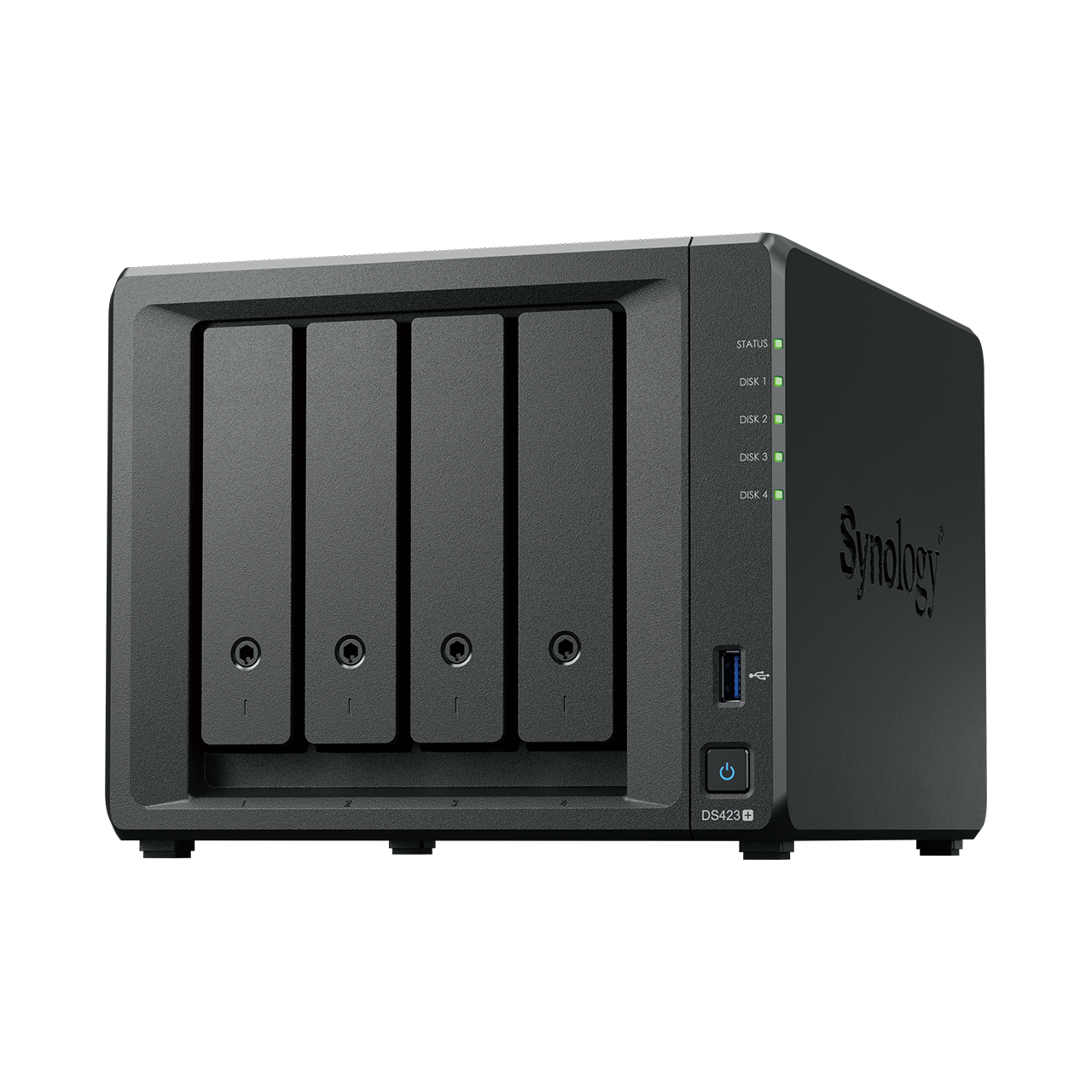 Serveris Synology | Bokštinis NAS | DS423+ | Intel Celeron | J4125 | Procesoriaus dažnis 2,7 GHz | 2 GB | DDR4