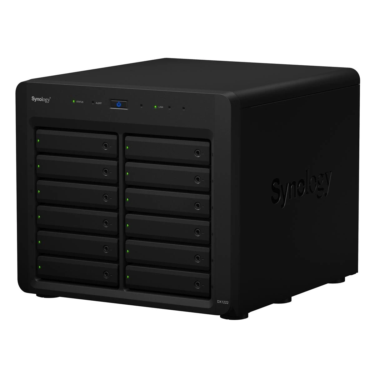 Serveris Synology Sinologija | Tower NAS išplėtimo blokas | DX1222 | Iki 12 HDD / SSD karšto pakeitimo (diskusiai neįskaičiuoti) | AC 100-240V, 50/60 Hz