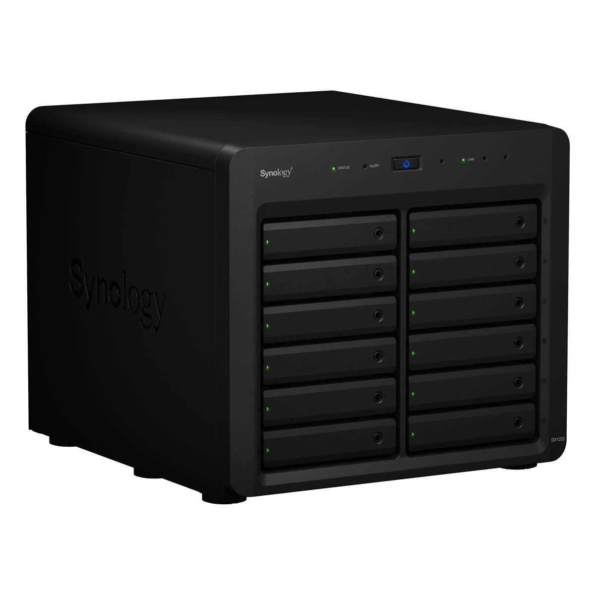 Serveris Synology Sinologija | Tower NAS išplėtimo blokas | DX1222 | Iki 12 HDD / SSD karšto pakeitimo (diskusiai neįskaičiuoti) | AC 100-240V, 50/60 Hz