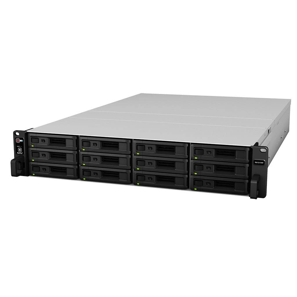 Serveris „Synology“ išplėtimo blokas RX1217 12 skyrių [0/12 3,5"/2,5" SATA HDD / SSD, 1 x „Infiniband“ prievadas]