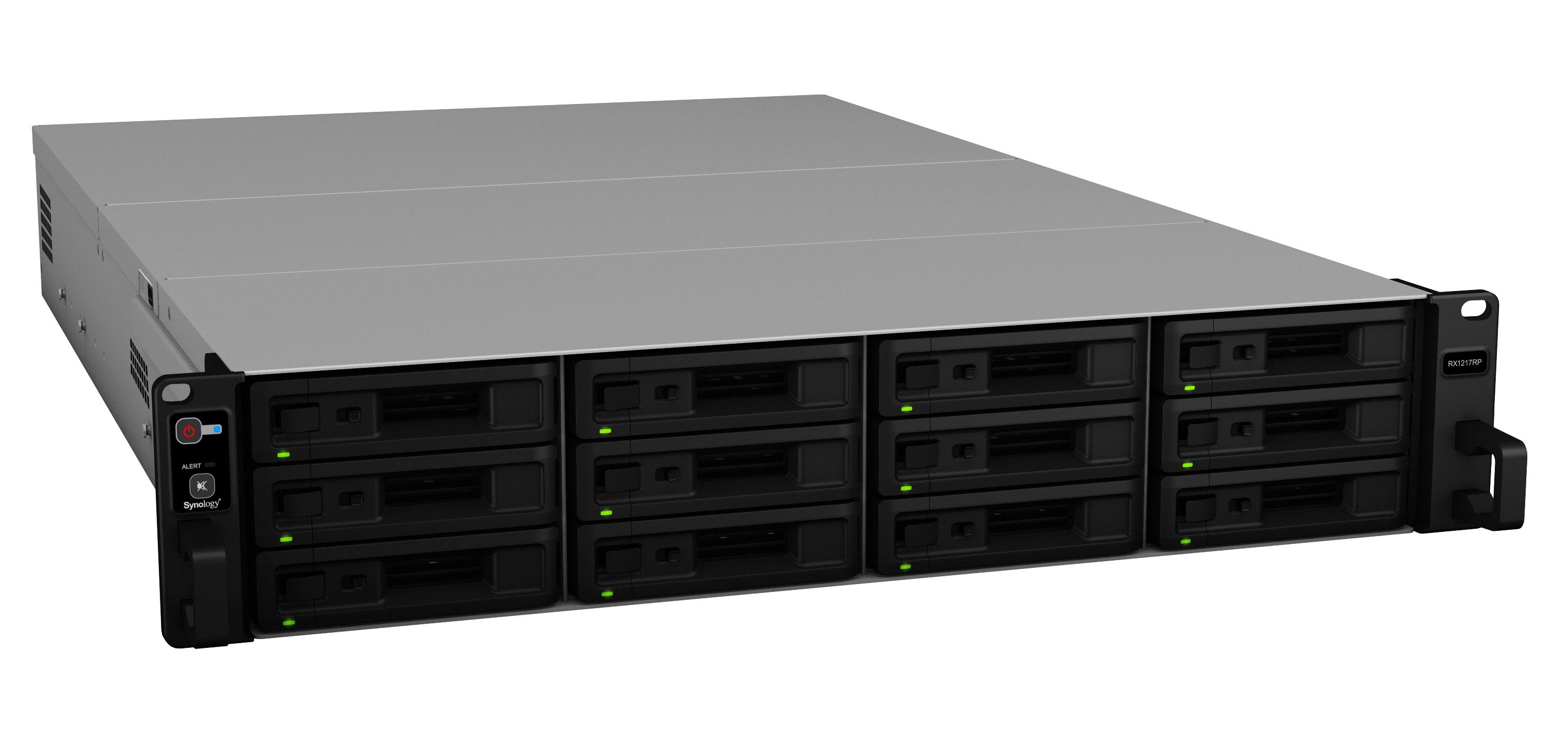 Serveris „Synology“ | Išplėtimo įrenginys | RX1217RP | Iki 12 HDD/SSD su karštuoju keitimu