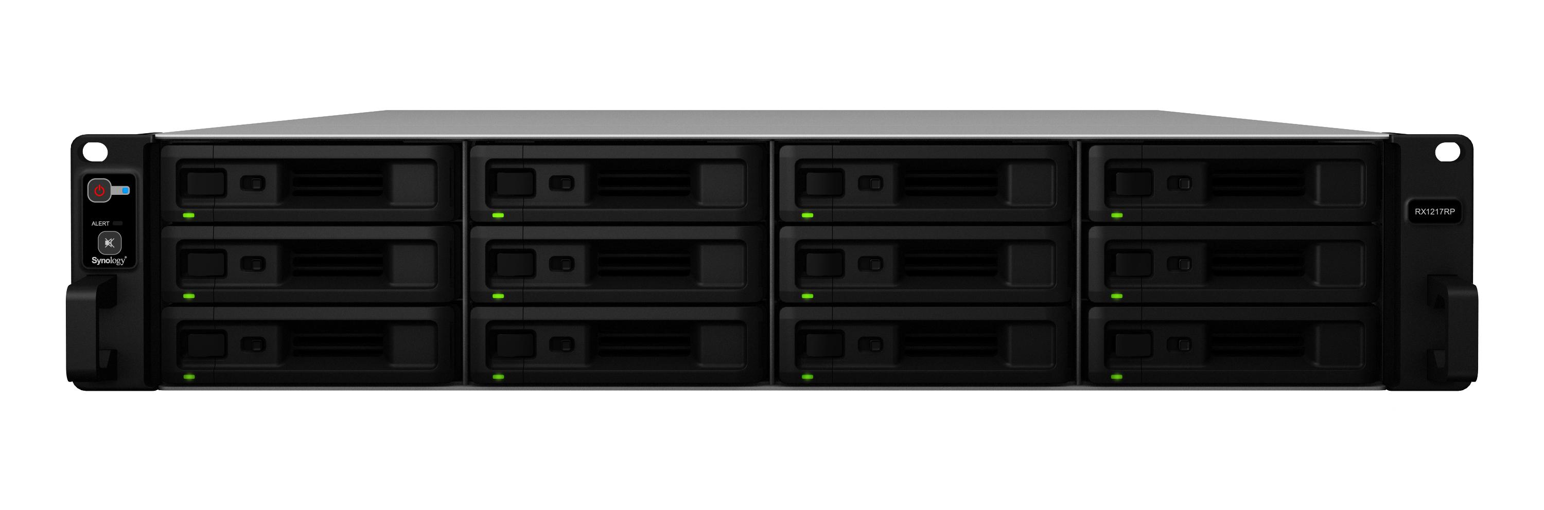 Serveris „Synology“ | Išplėtimo įrenginys | RX1217RP | Iki 12 HDD/SSD su karštuoju keitimu
