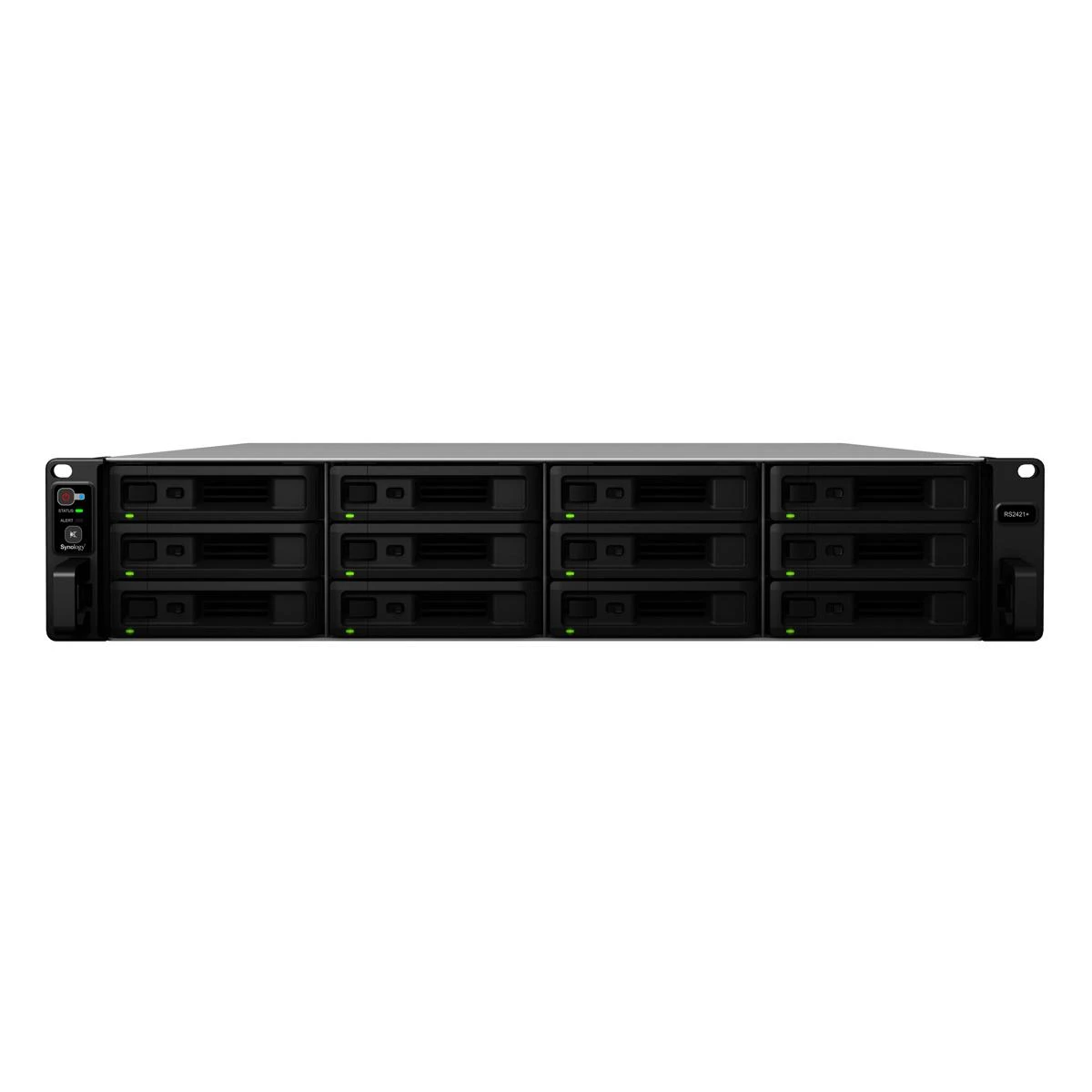 Serveris Synology Sinologija | RackStation | RS2423+ 12 skyrių | AMD Ryzen | V1780B | Procesoriaus dažnis 3,6 GHz | 8 GB | DDR4