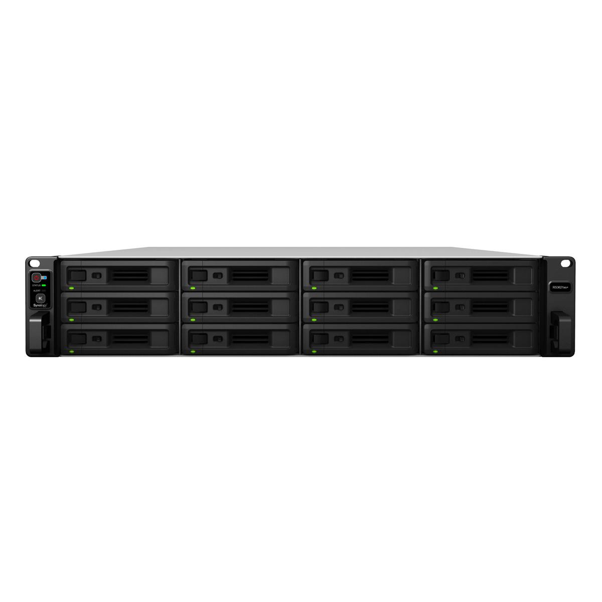 Serveris SYNOLOGY RS3621xs+ 12-bay NAS-RackStation D-1541 8-core 2.1GHz 8GB DDR4 2xUSB 3.2 Gen 4xRJ-45 2x10GbE RJ-45 2xExpansion jungtys