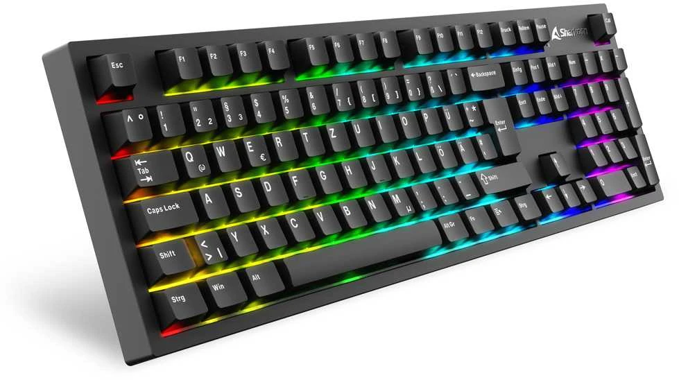 Sharkoon OfficePal KB70W, klaviatūra - juodas, DE-išdėstymas, Sharkoon Linear