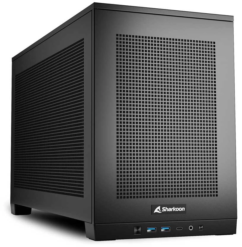 Sharkoon REBEL C20 ITX RGB, Tower-case - juodas