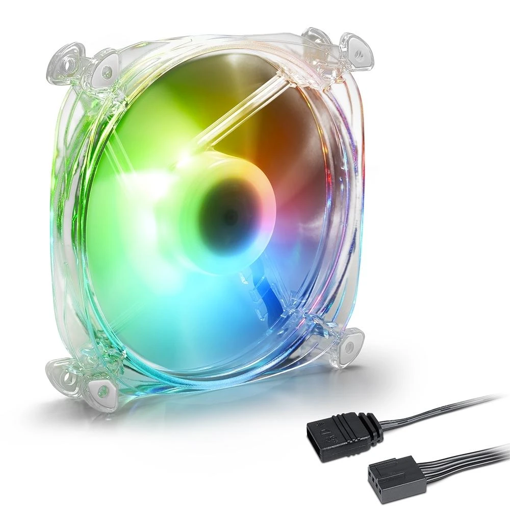Sharkoon RGB ventiliatorius su laidais