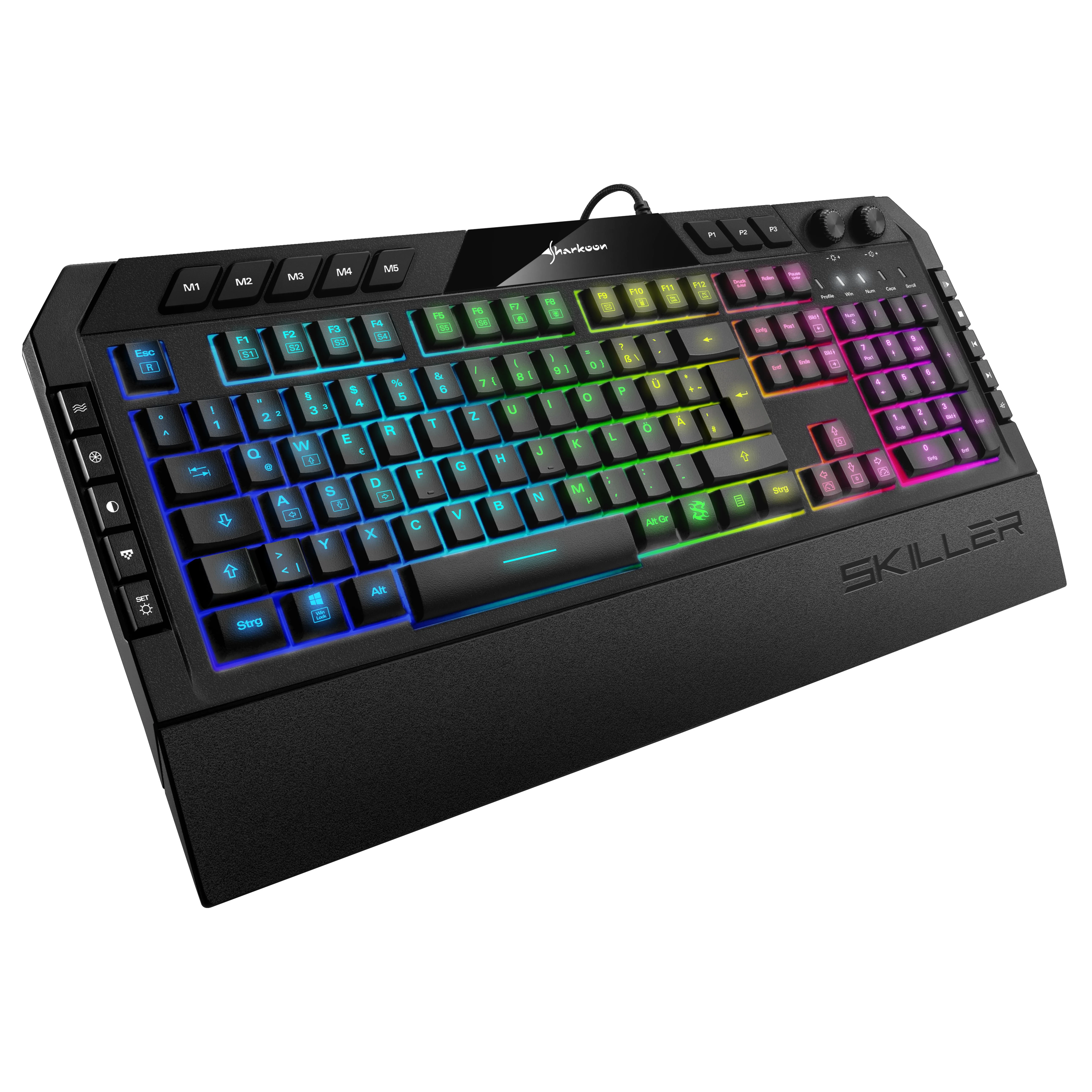 Sharkoon Klaviatūra žaidimams Skiller SGK5 juodas DE
