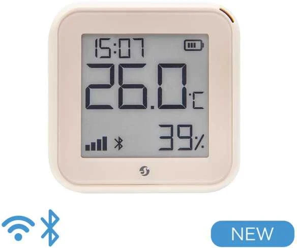 Shelly H&T GEN3 Wifi temperatūros ir drėgmės sensorius IVORY