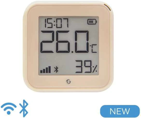 Shelly H&T GEN3 Wifi temperatūros ir drėgmės sensorius MOCHA