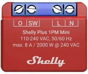 Shelly Plus 1PM Mini 1 kanalo relė