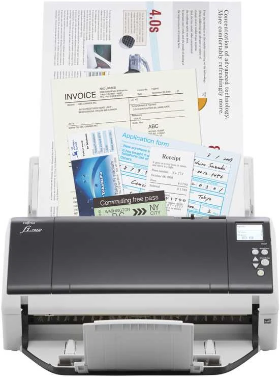 Fujitsu fi-7460 600 x 600 DPI ADF + mechaninio padavimo skeneris Pilka, Balta A3