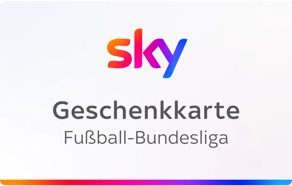 SKY Geschenkkarte "Fußball-Bundesliga" 12 Monate 349€