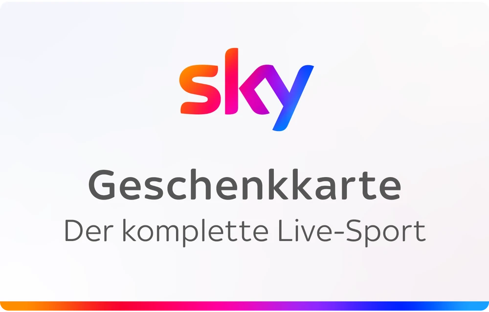 SKY Geschenkkarte "Kompletter Live-Sport" 12 Monate 399€