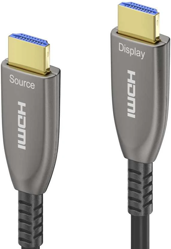 Sonero HDMI kabelio jungtys su Source ir Display žymėjimu