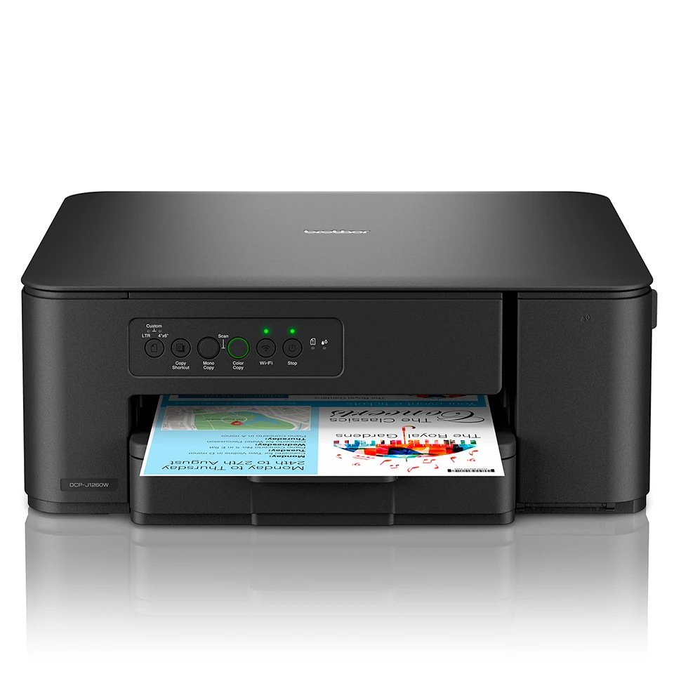 Spausdintuvas Brother | daugiafunkcis įrenginys | DCP-J1260W | Inkjet | Spalvotas | 3-in-1 | A4 | Wi-Fi | Juodas