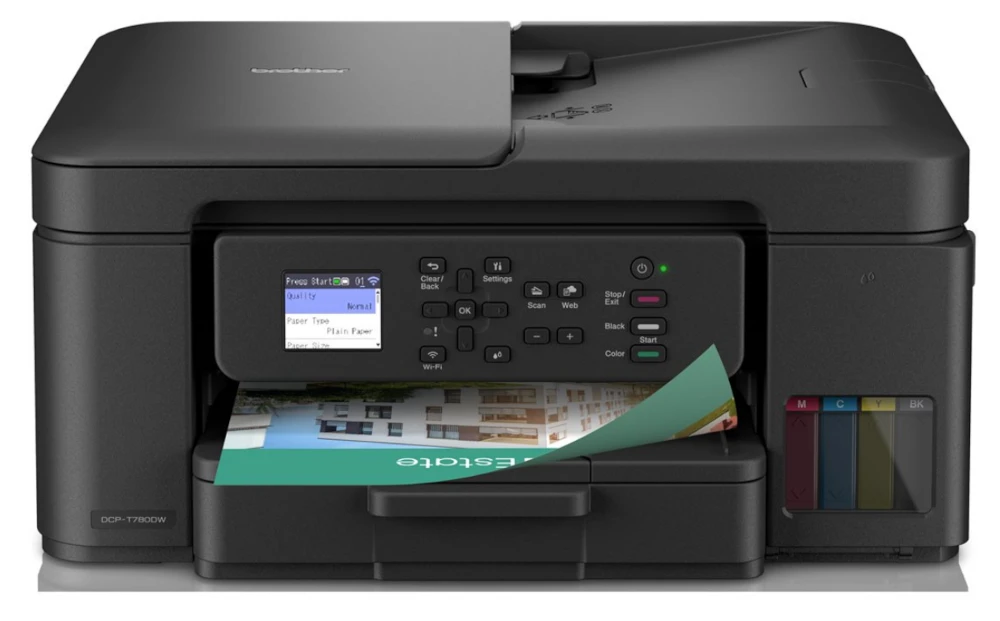 Brother | Wireless Spausdintuvas with ADF | DCP-T780DW | Inkjet | Spalvotas | 3-in-1 | A4 | Wi-Fi | Juodas