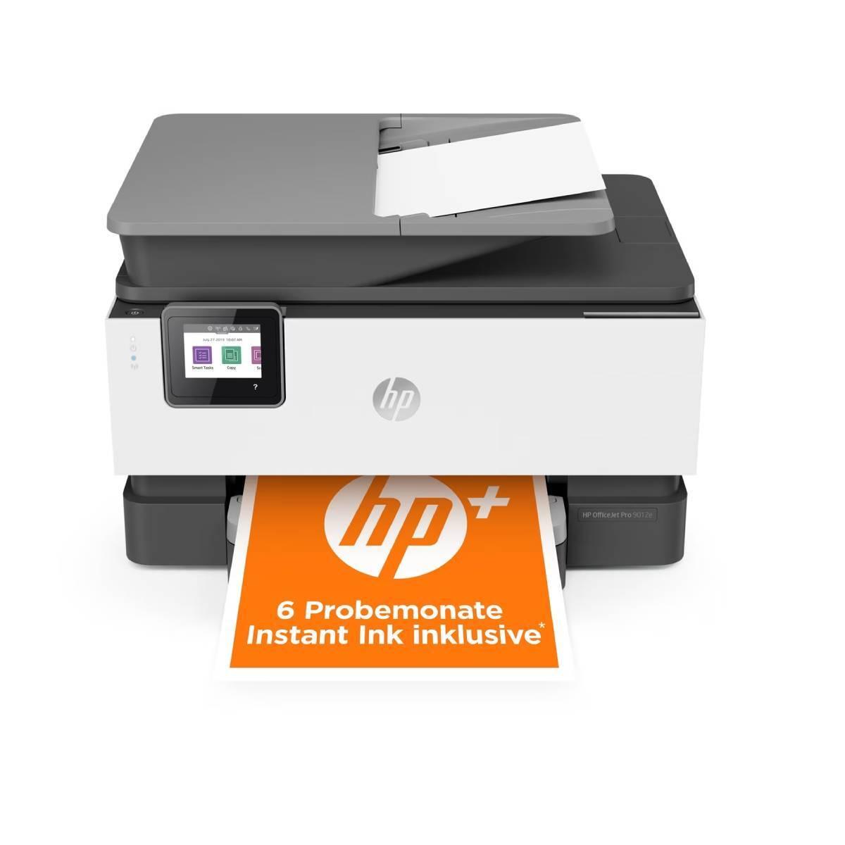 Hewlett Packard (HP) „HP Officejet Pro 9012e All-in-One“ spausdintuvas, įskaitant 6 mėnesių momentinio rašalo su HP+ bandomąją versiją