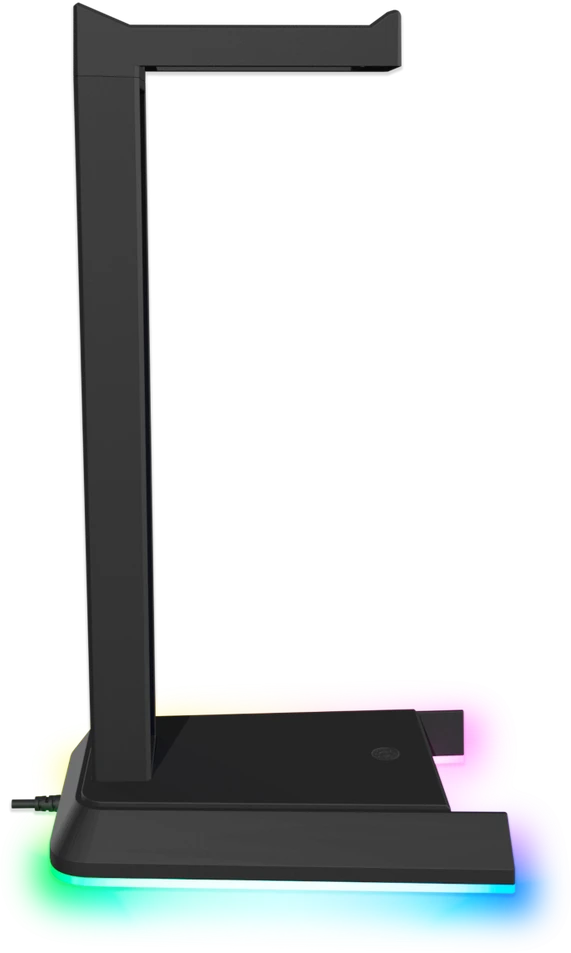 „Speedlink“ – „EXCELLO NX RGB“ ausinių stovas, USB 2.0 šakotuvas, juodas