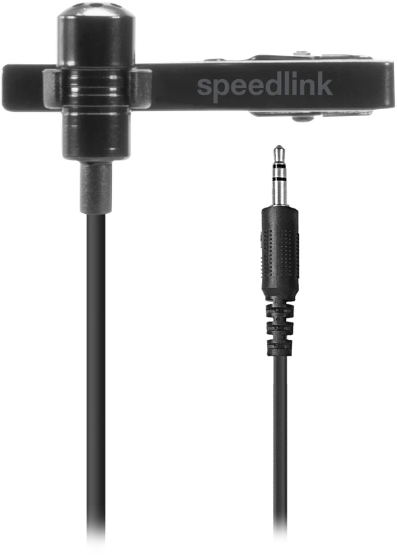 Speedlink SPES prisegamas mikrofonas, juodas