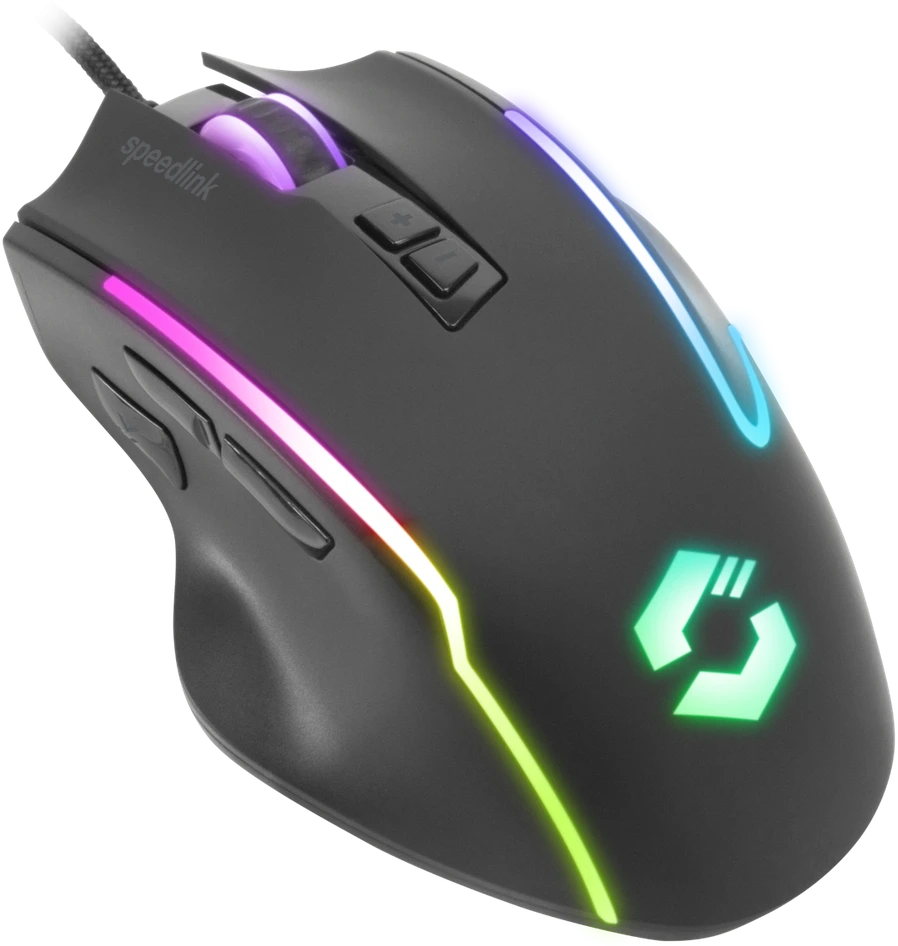 „Speedlink“ – „VELOX“ įkraunama RGB žaidimų pelė – belaidė, juoda