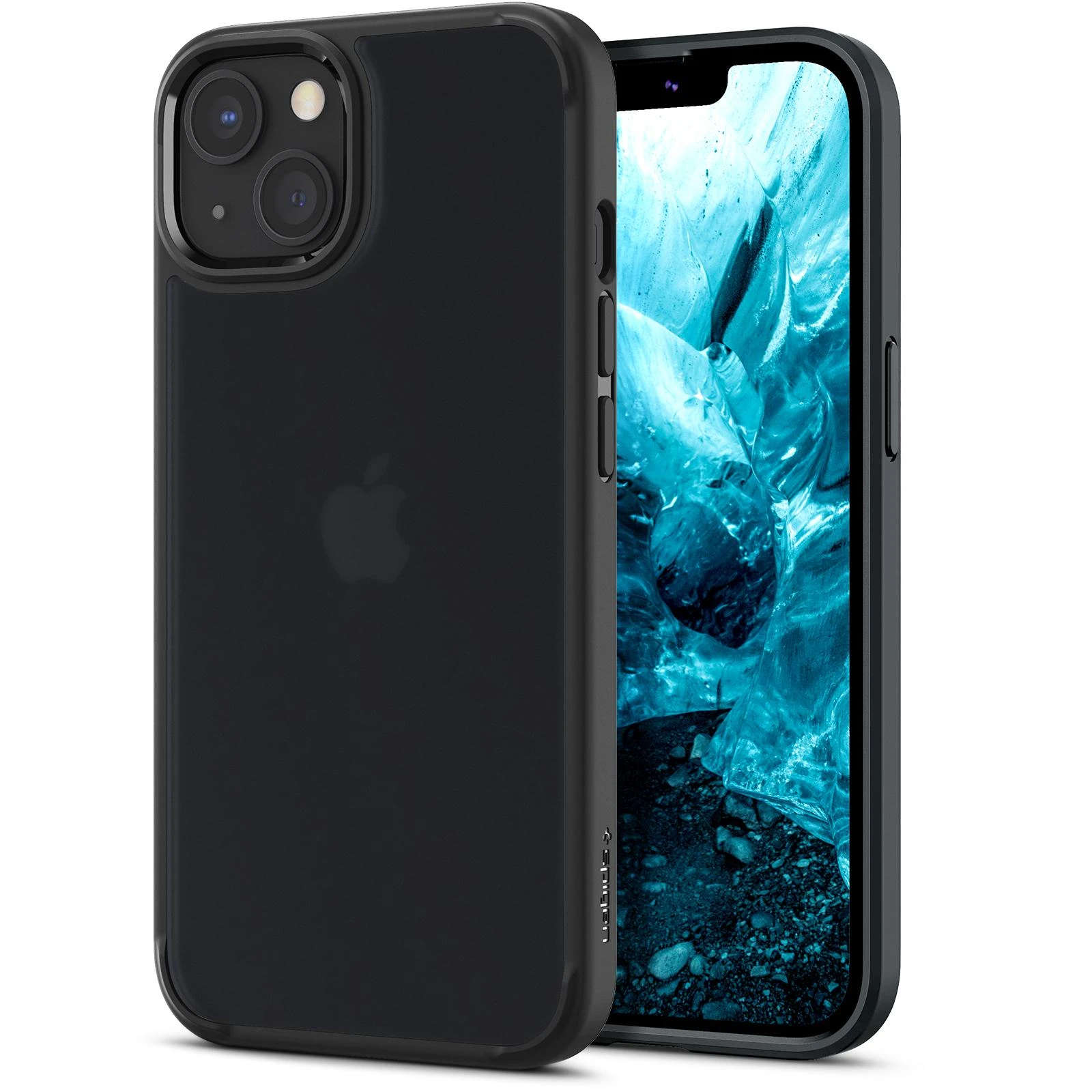 „Spigen Ultra Hybrid iPhone 13“ dėklas - Matinės juodos spalvos