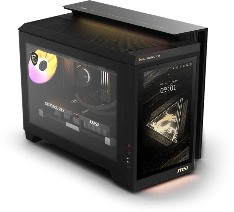 MSI MEG Vision X AI 2NVV7-009AT stacionarus kompiuteris su Intel Core 7 ULTRA 7 265K procesoriumi, 32 GB DDR5 RAM, 1 TB M.2 SSD, GeForce RTX 5080 (16 GB GDDR6X) vaizdo plokšte, Windows 11 Home