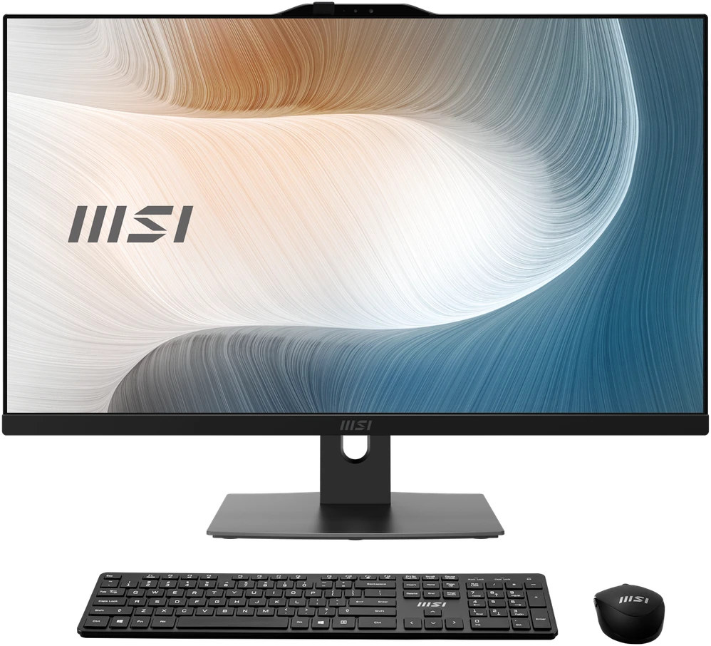 Monitorius Star MSI Modern AM272P 12M-1063AT „viskas viename“ juodas 27 colių (68,6 cm) FHD ekranas, „Intel Core i5-1235U“, 16 GB RAM, 512 GB M.2 SSD, „Intel“ grafika, „Wi-Fi 6E“, „Bluetooth“