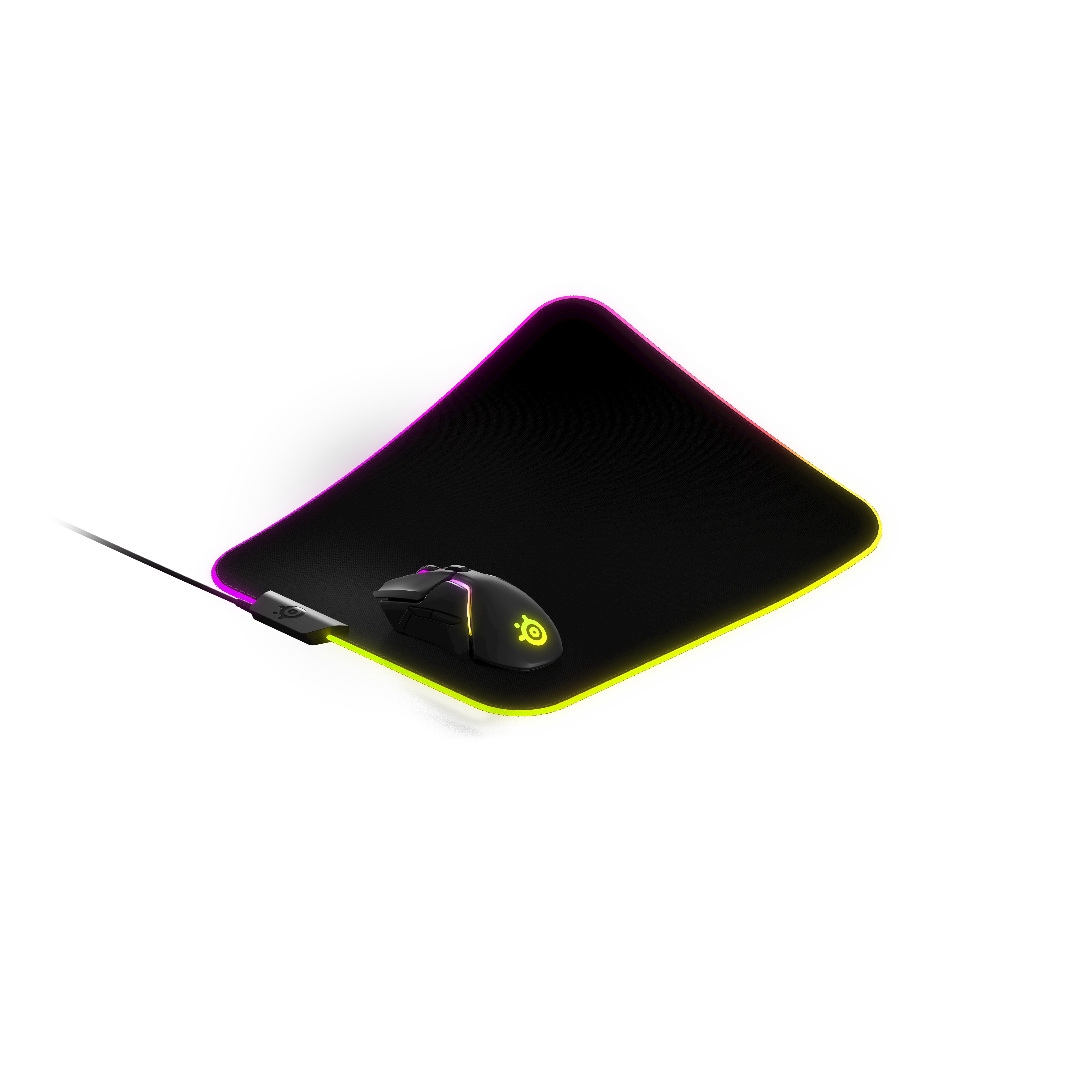 Medžiaginis pelės kilimėlis žaidimams SteelSeries QcK Prism Cloth RGB M