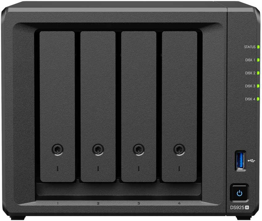 Serveris SYNOLOGY DS925+ DiskStation NAS Ryzen V1500B 4GB ECC SODIMM