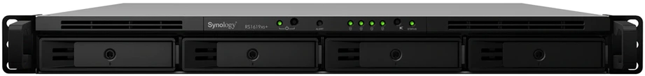 Serveris Synology | Rackstation | RS1619xs+ | iki 4 HDD/SSD su karštuoju keitimu | Intel Xeon | Intel Xeon D-1527 keturių branduolių | Procesoriaus dažnis 2,2 GHz | 8 GB | DDR4