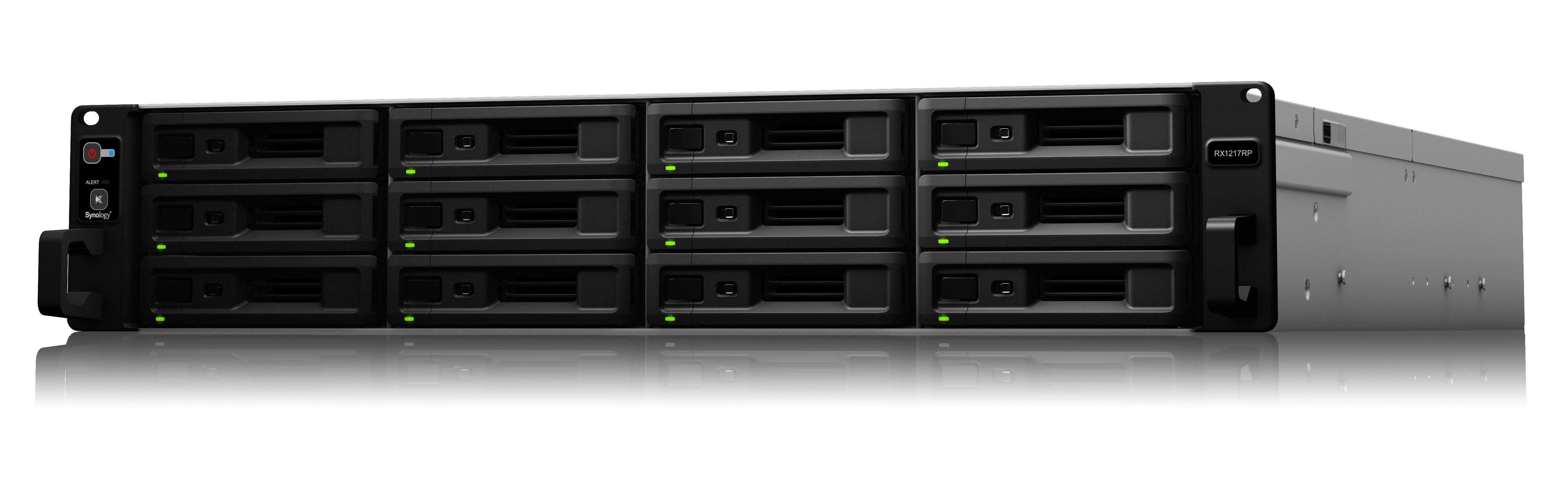 Serveris „Synology“ | Išplėtimo įrenginys | RX1217RP | Iki 12 HDD/SSD su karštuoju keitimu