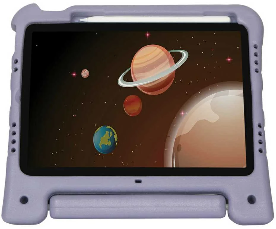 „Targus Kid“ antimikrobinis dėklas | Planšetė dėklas | Skirta „Apple iPad“ (A16), 11 colių „Air“ (M4)/(M3)/(M2), 10,9 colio „iPad“ (10 kartos), 10,9 colio „iPad Air“ (5 ir 4 kartos) ir 11 colių „iPad Pro“ (4, 3, 2 ir 1 kartos) | Violetinė