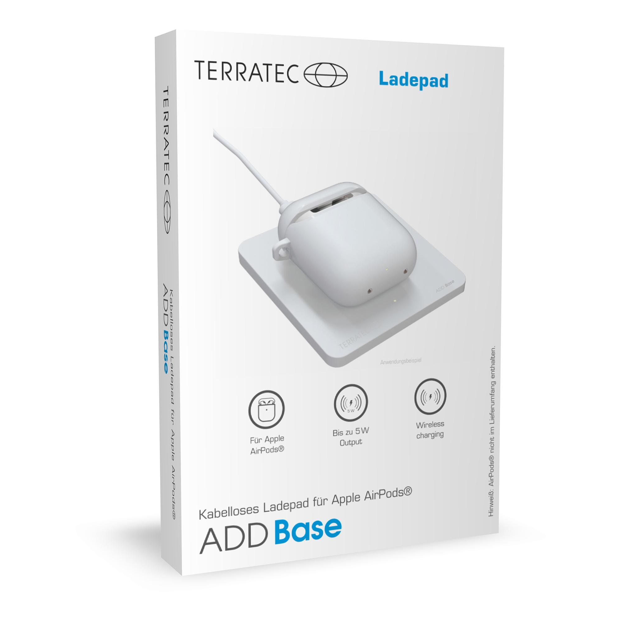 TerraTec ADD Base Airpodcases įkrovimo stotelė balta