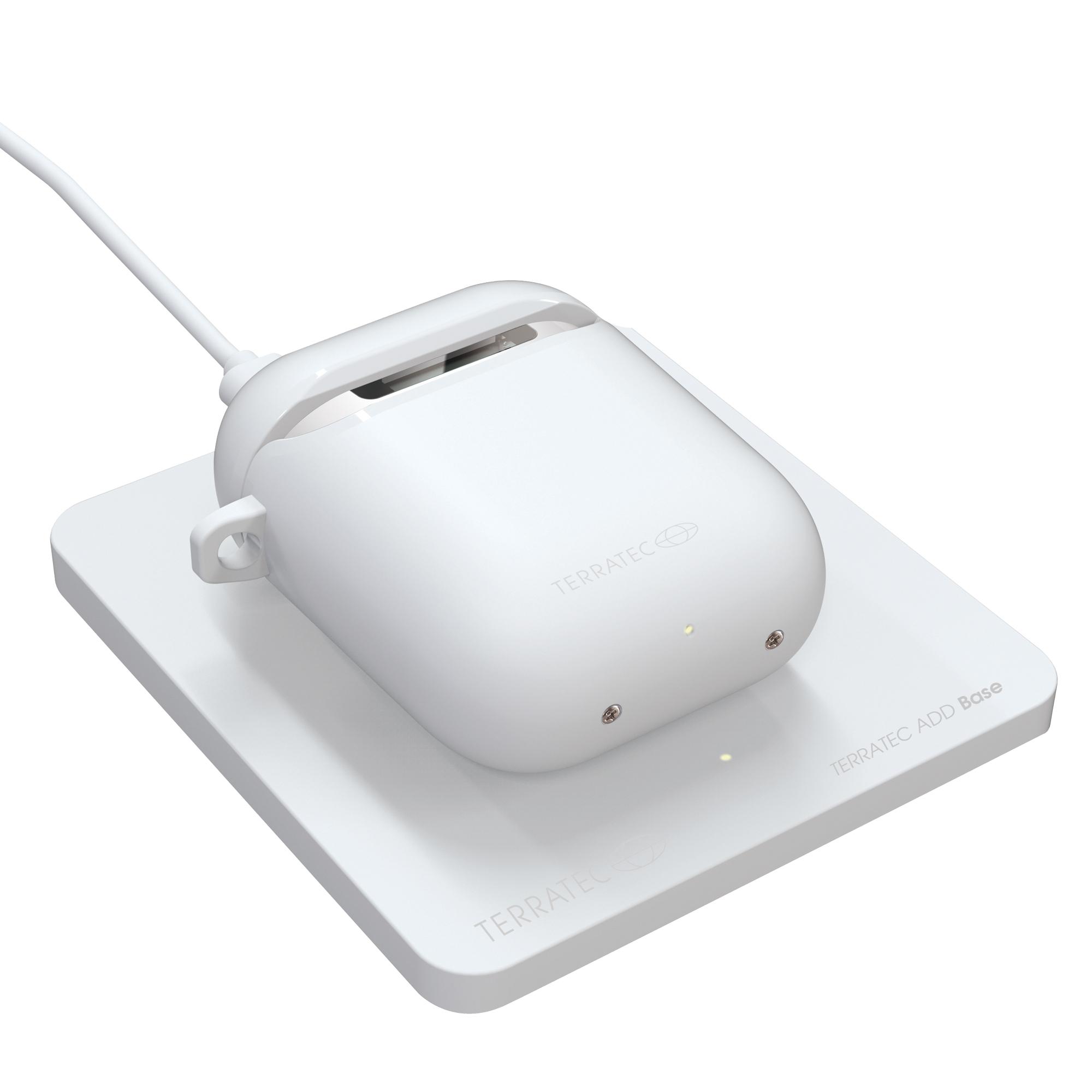 TerraTec ADD Base Airpodcases įkrovimo stotelė balta