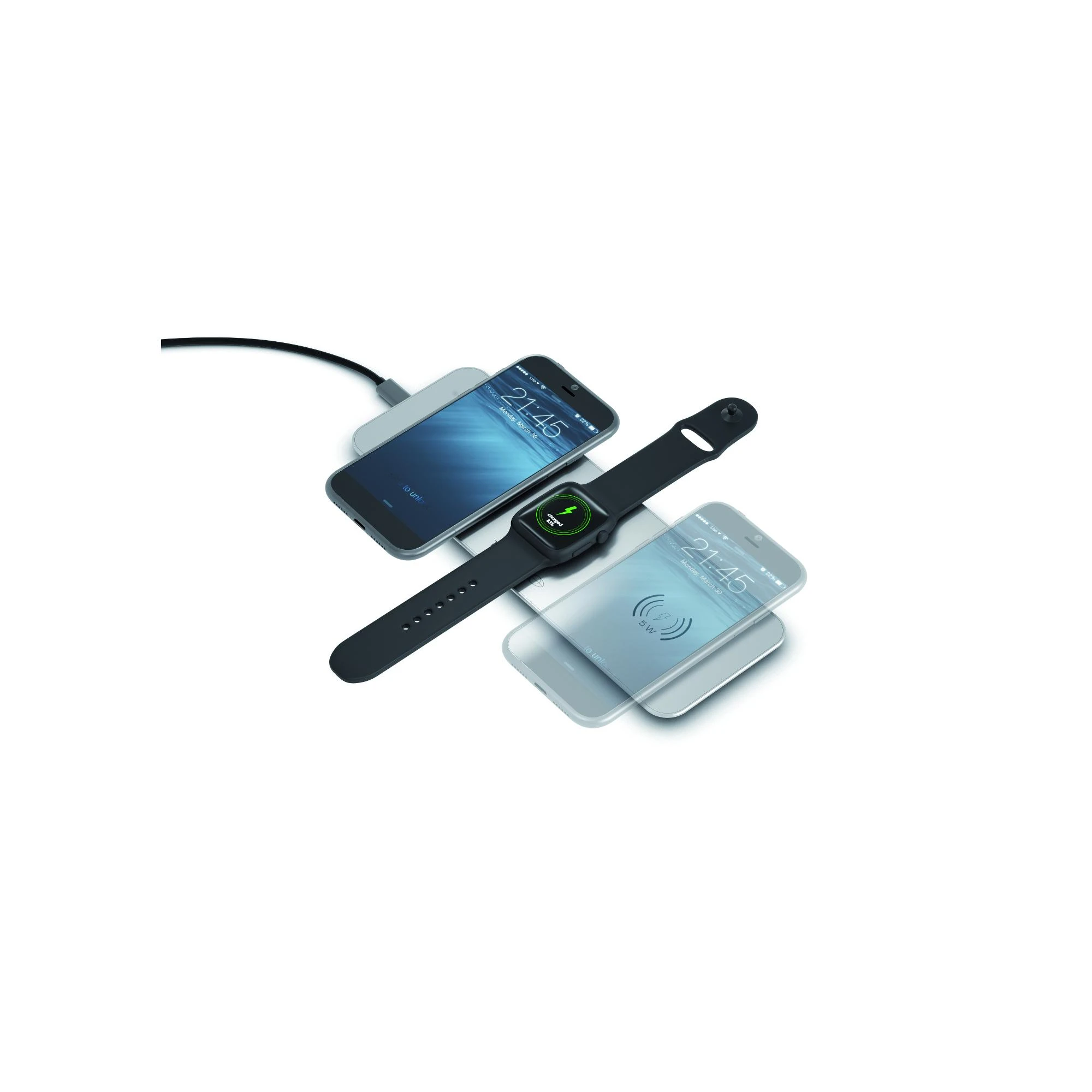 Terratec ChargeAIR All Universalus Aliuminis Belaidis įkrovimas Vidaus