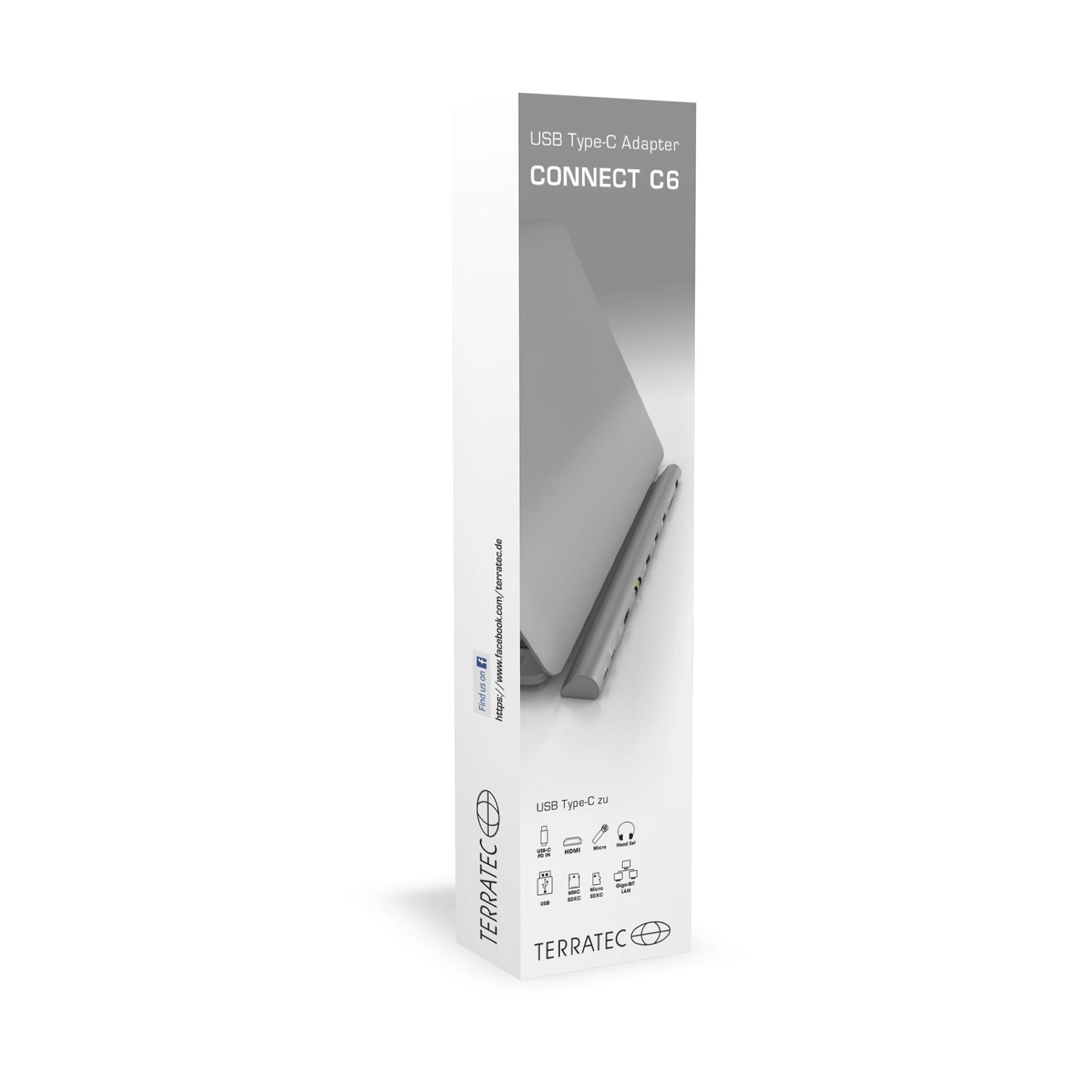 TerraTec Connect C6 adapterio pakuotė