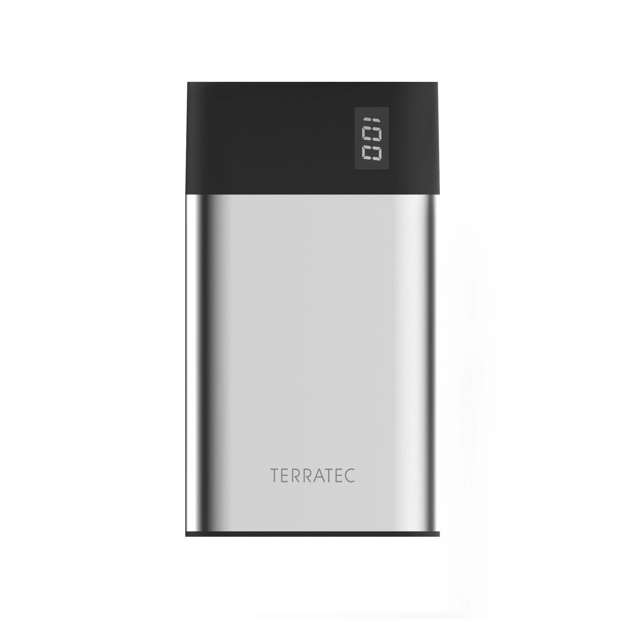 Powerbank TerraTec P80 Slim 8000mAh Juodai-sidabrinė