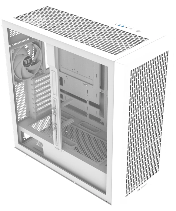 „Thermaltake AX500“, didelis bokštas, korpusas – baltas, grūdintas stiklas
