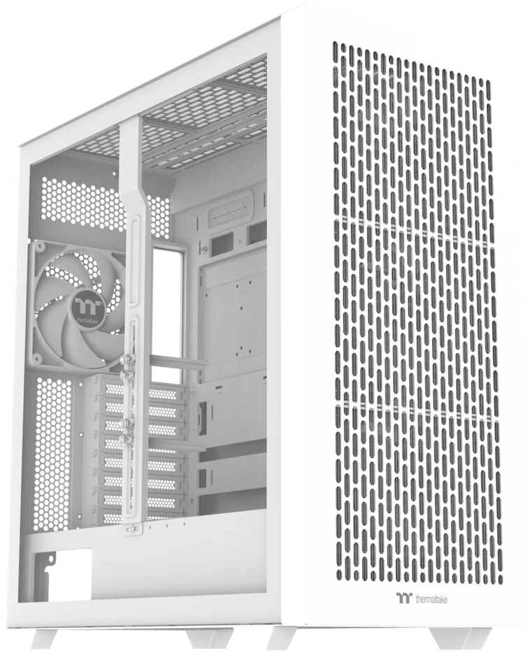 „Thermaltake AX500“, didelis bokštas, korpusas – baltas, grūdintas stiklas
